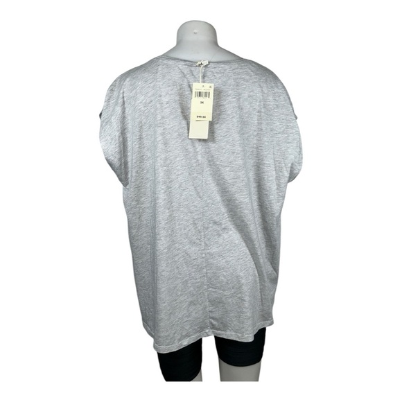 Lucky Brand Cotton Gray Floral Embroidered Women's Top - Gray Size 3X - Picture 10 of 10